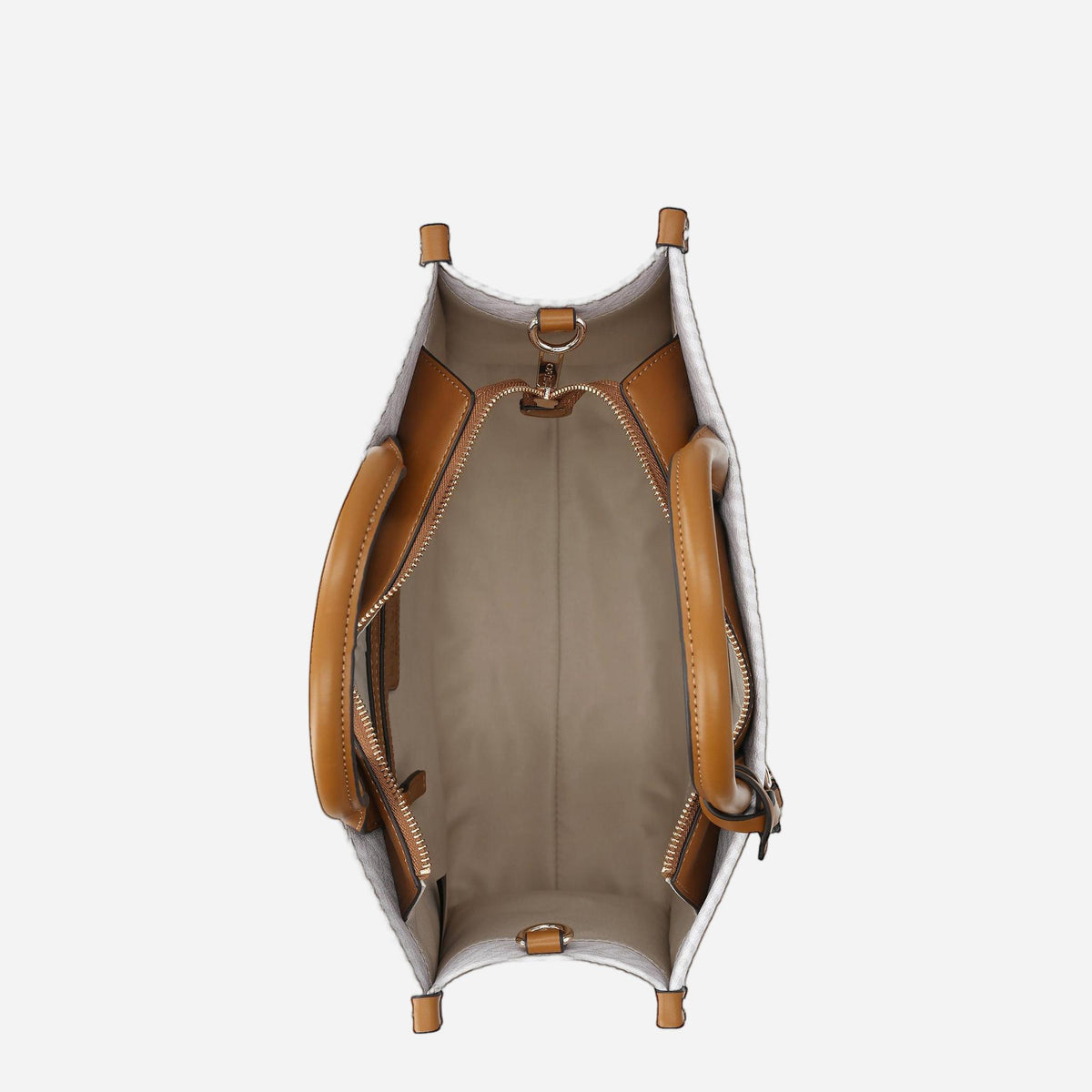 LIU JO Borsa jacquard media Naturale/sequoia 