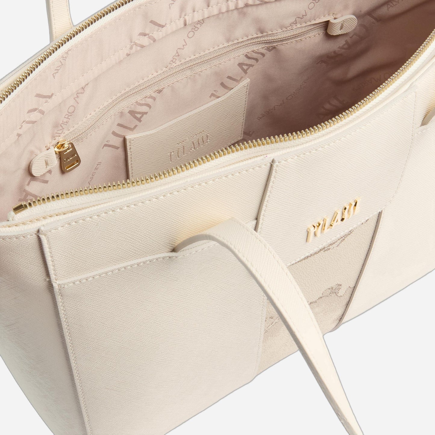 ALVIERO MARTINI Shopper grande Avorio 