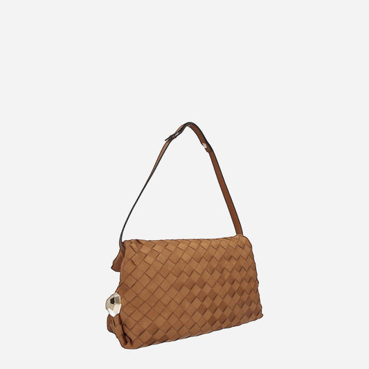 LIU JO Borsa Riccy media intrecciata Sequoia 
