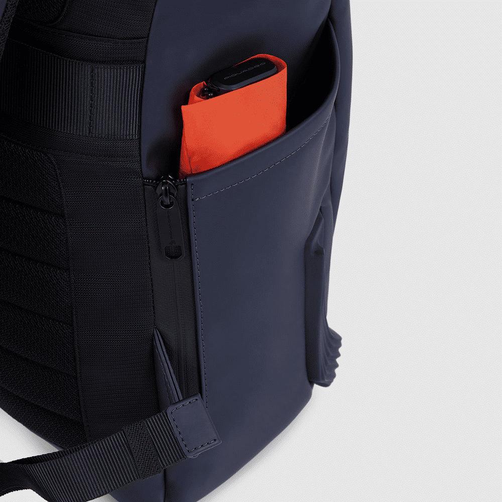 PIQUADRO Zaino roll-top per PC e iPad® Blu 