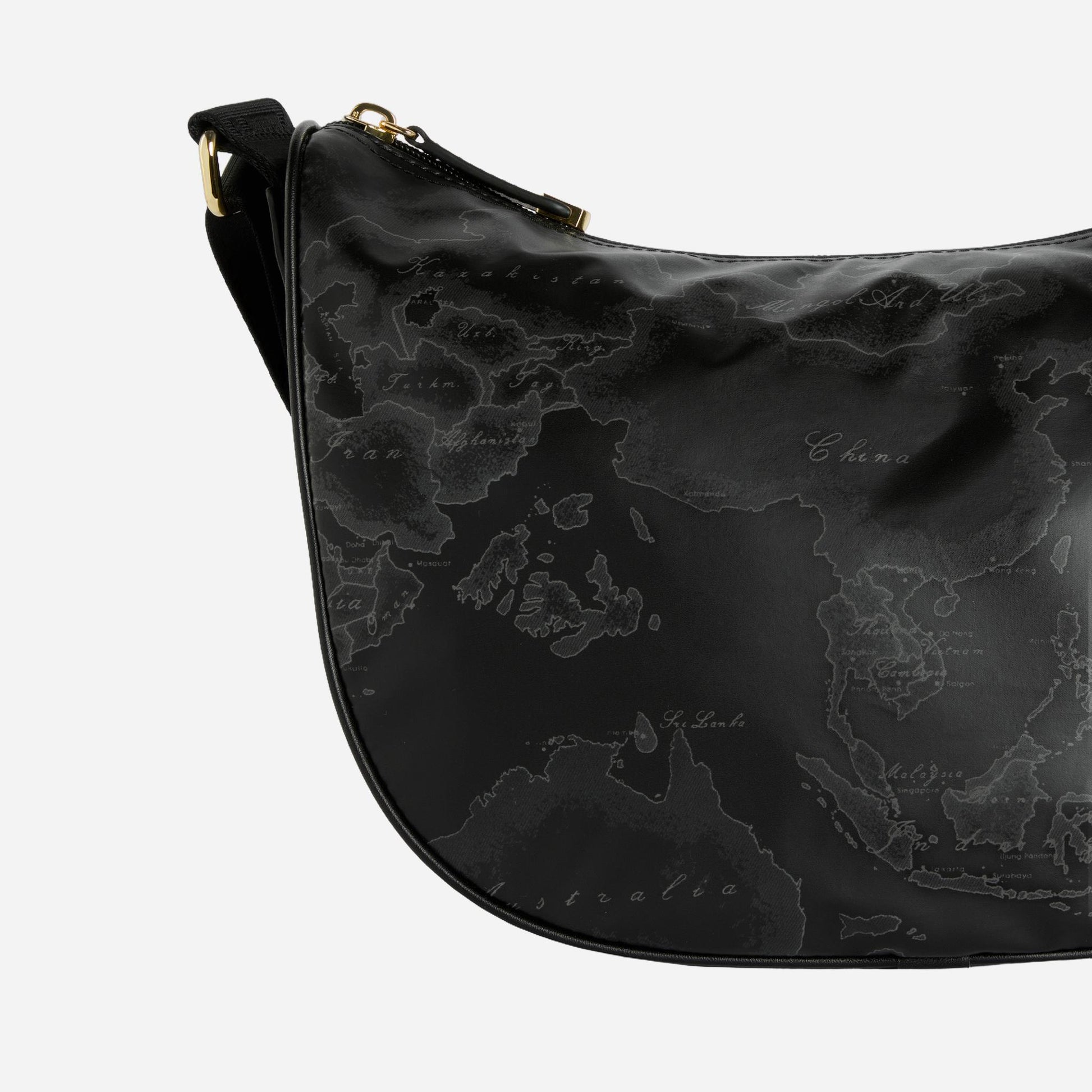 ALVIERO MARTINI Geo Soft Black tracolla a mezzaluna media Geo Black 