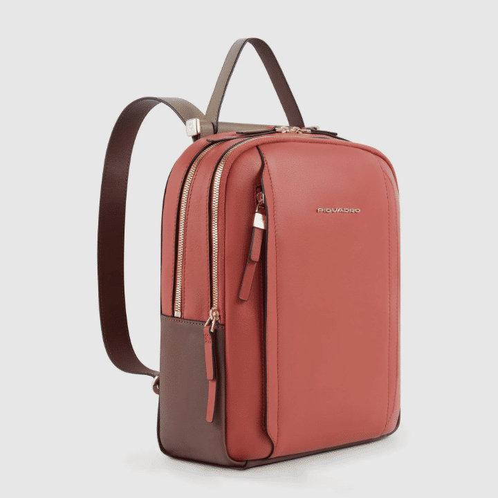 PIQUADRO Zaino donna porta iPad®Pro 12,9" arancio/marrone 