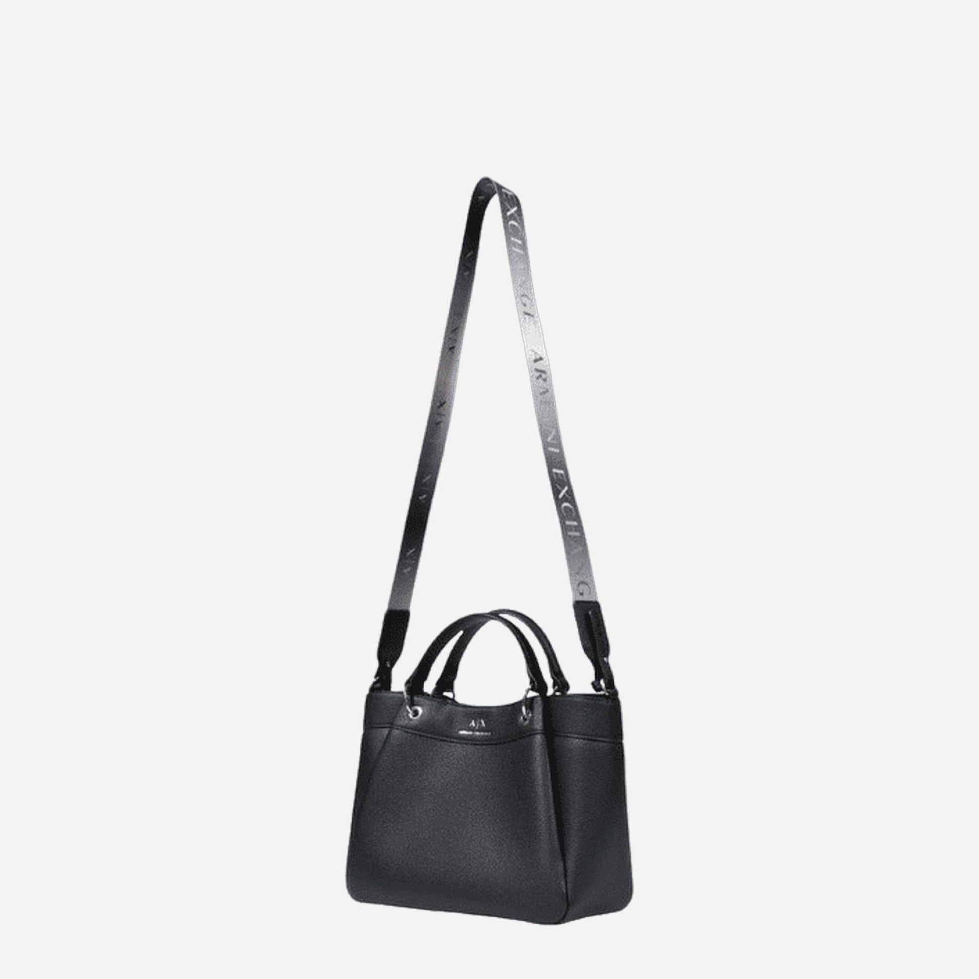 ARMANI EXCHANGE Borsa media a mano a tracolla BLACK 