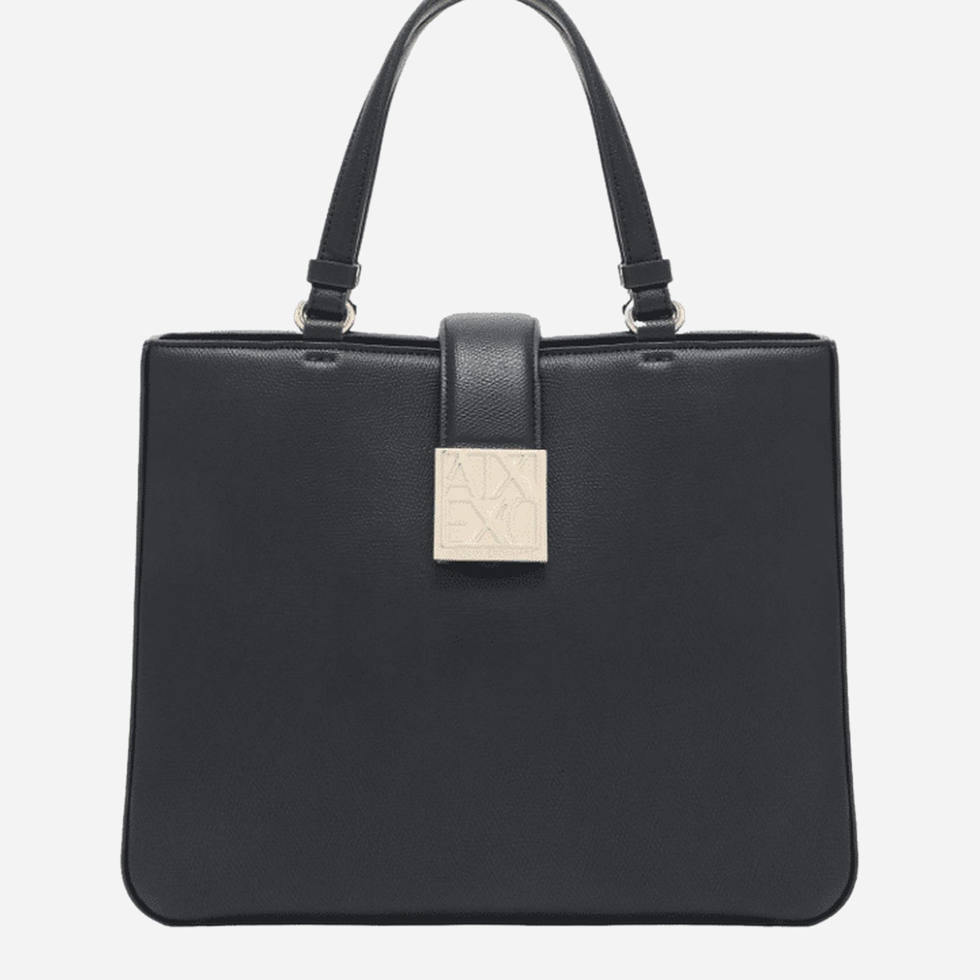 ARMANI EXCHANGE Borsa a mano in ecopelle BLACK 