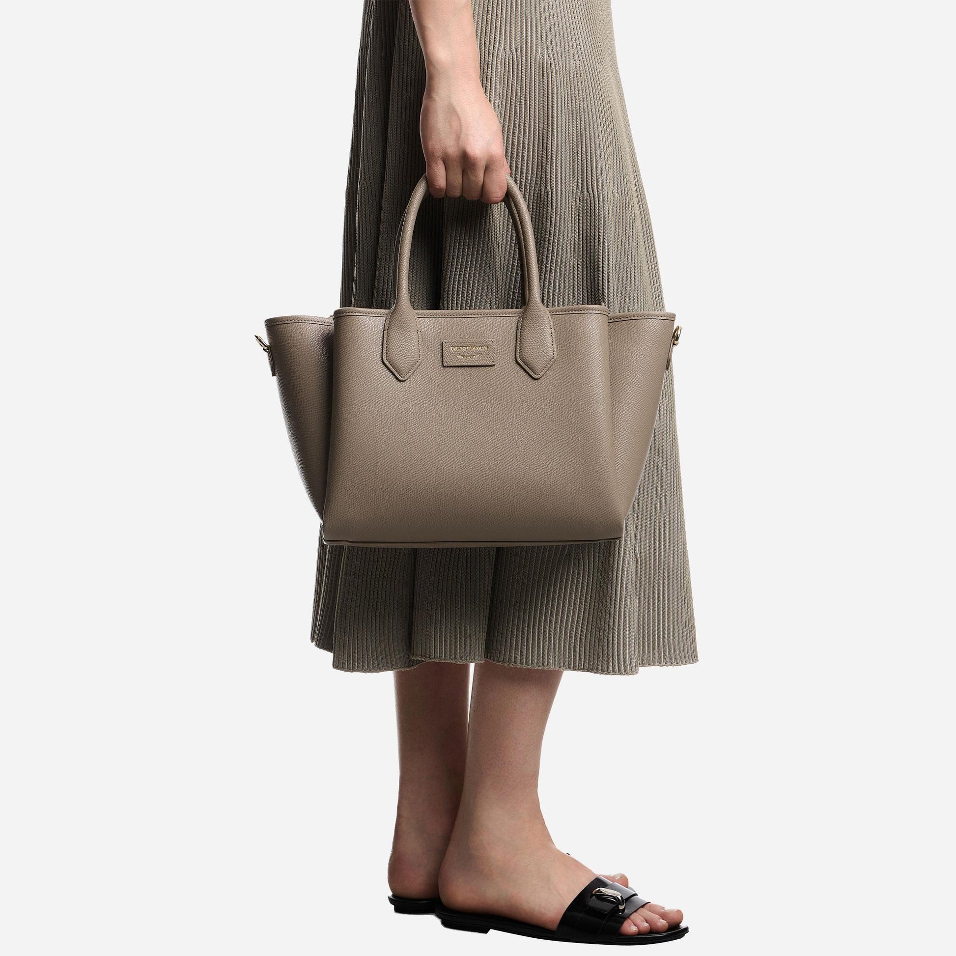 Emporio Armani SHOPPING BAG CRETA/MOKA 