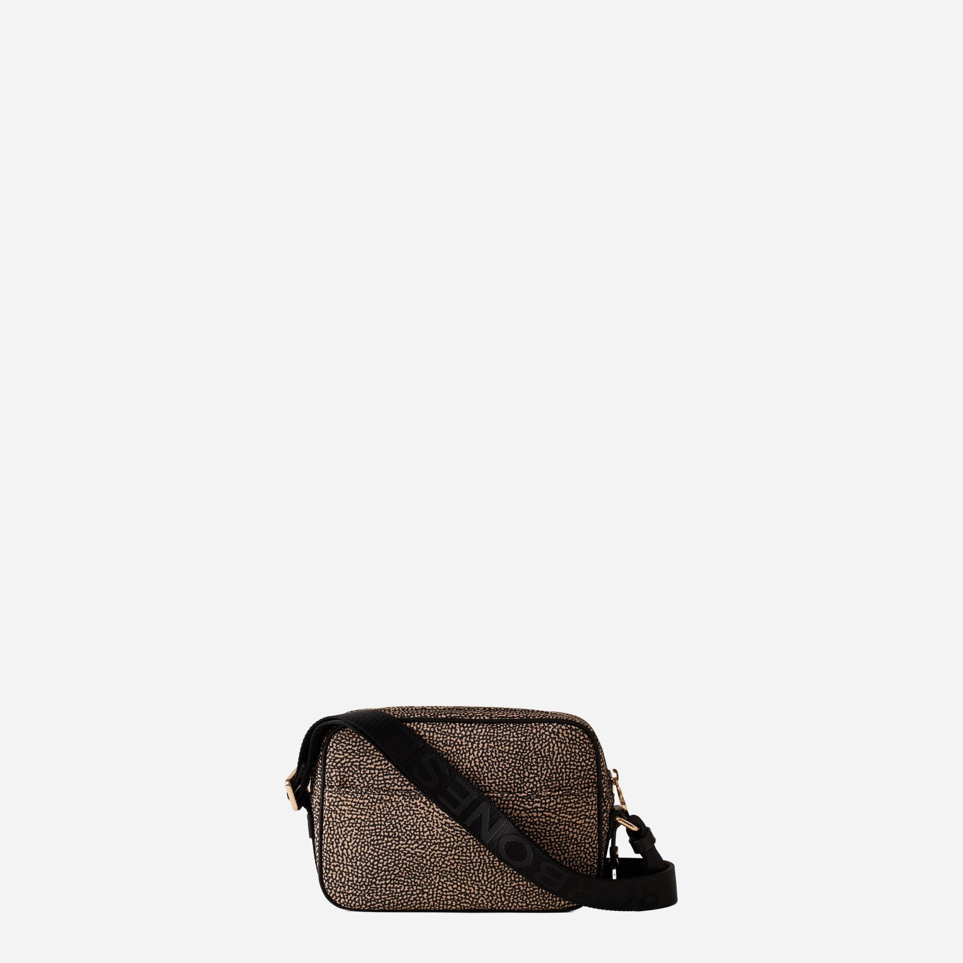 borbonese CAMERA CASE SMALL OP NATURALE/NERO 
