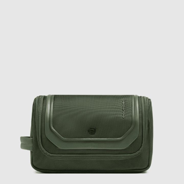 PIQUADRO Beauty in pelle e tessuto Verde 
