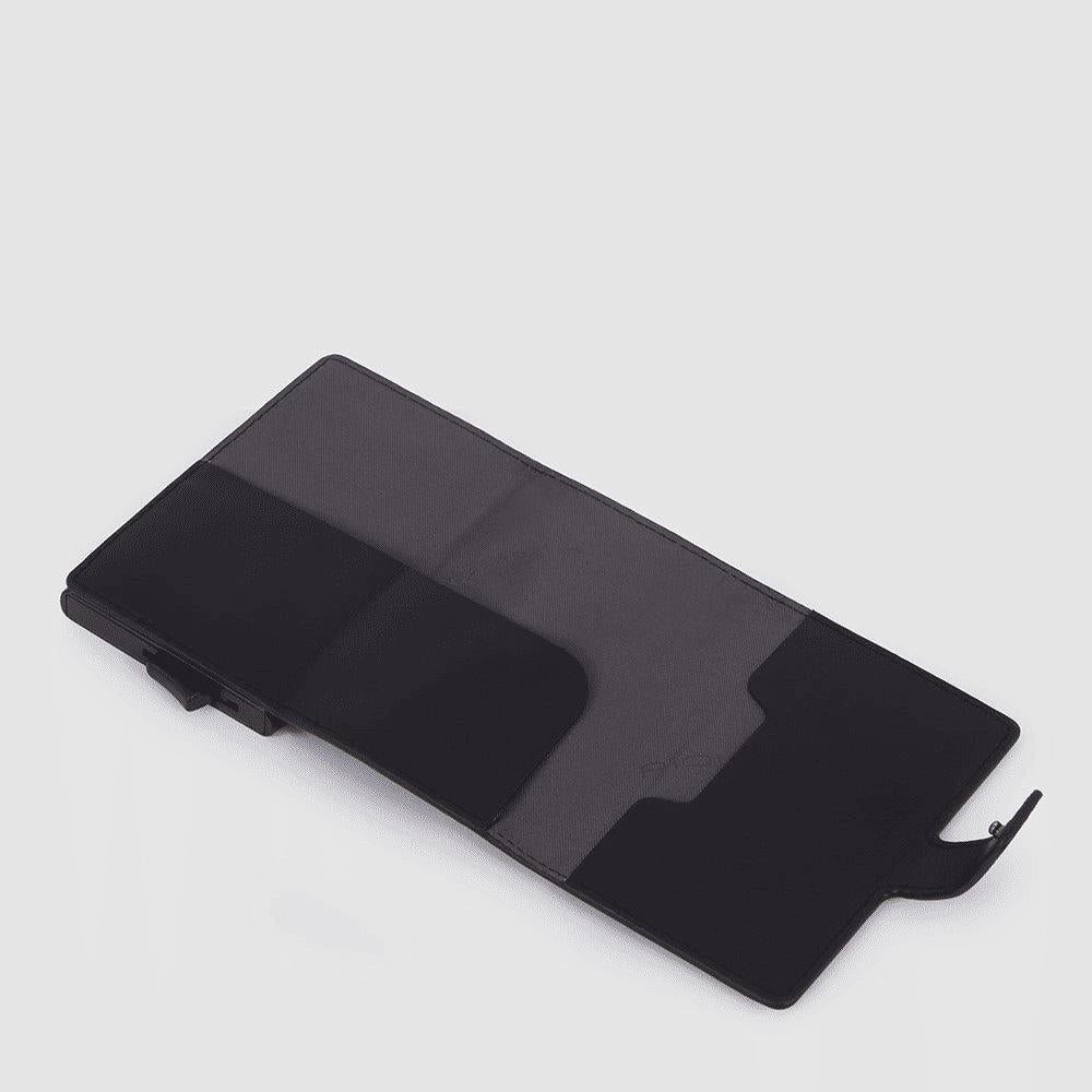 PIQUADRO Portacarte di credito in metallo Nero 