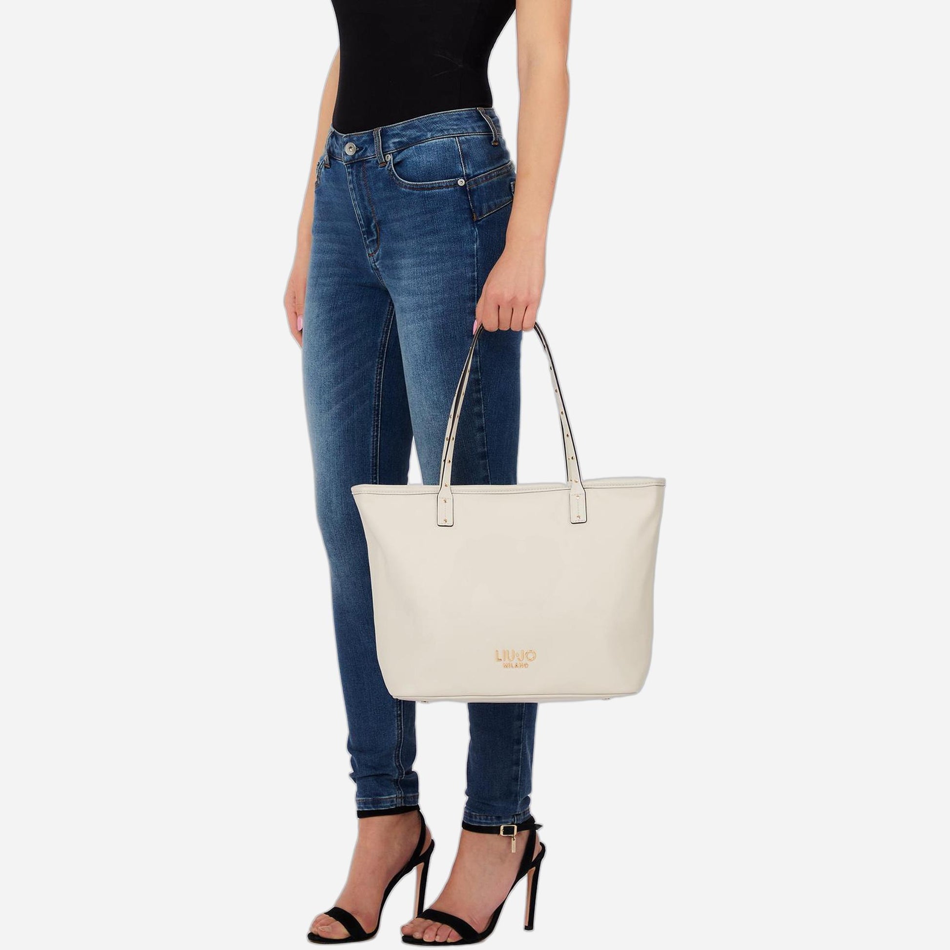LIU JO Tote bag media CREAM 