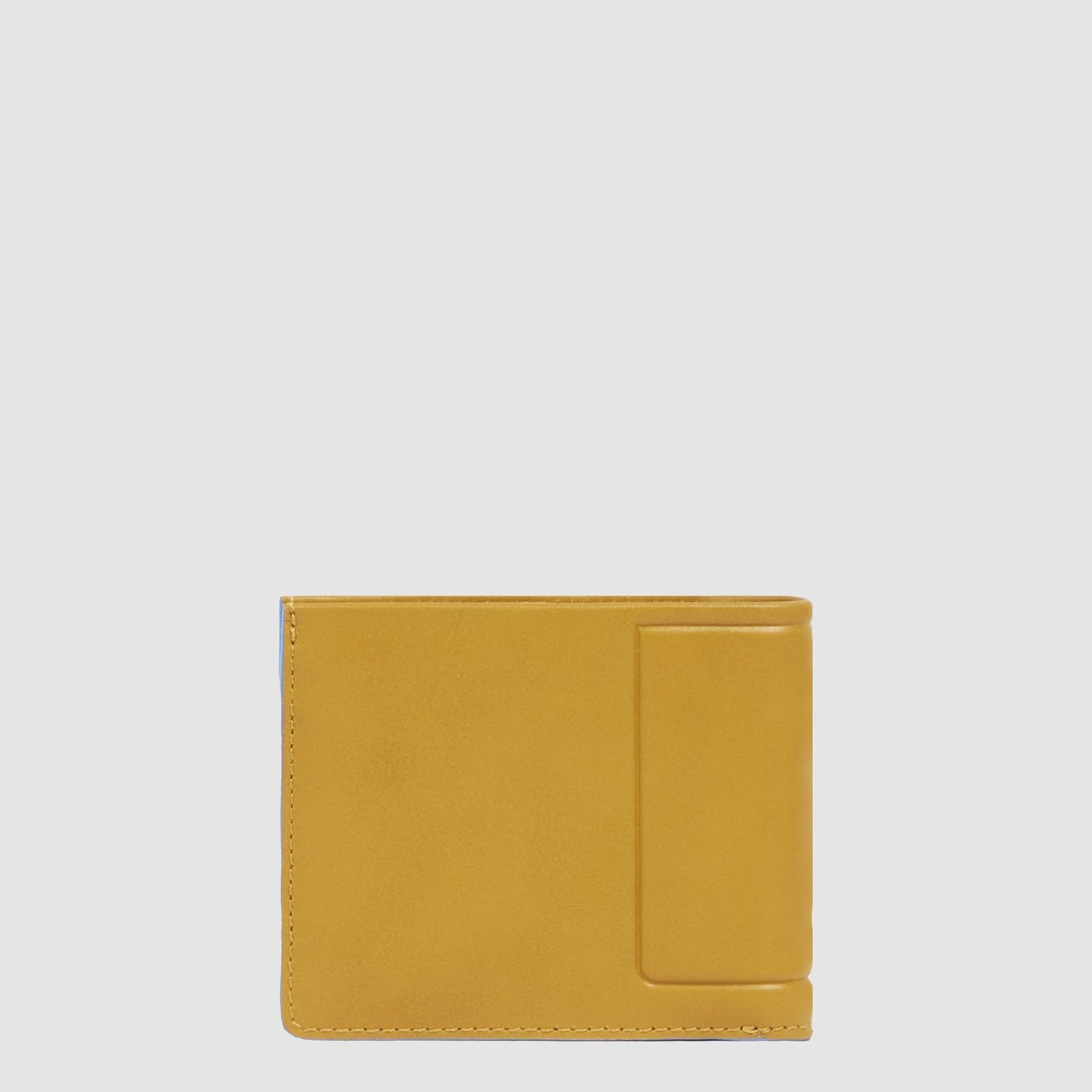 PIQUADRO Portafoglio uomo con porta documenti rimovibile Giallo 