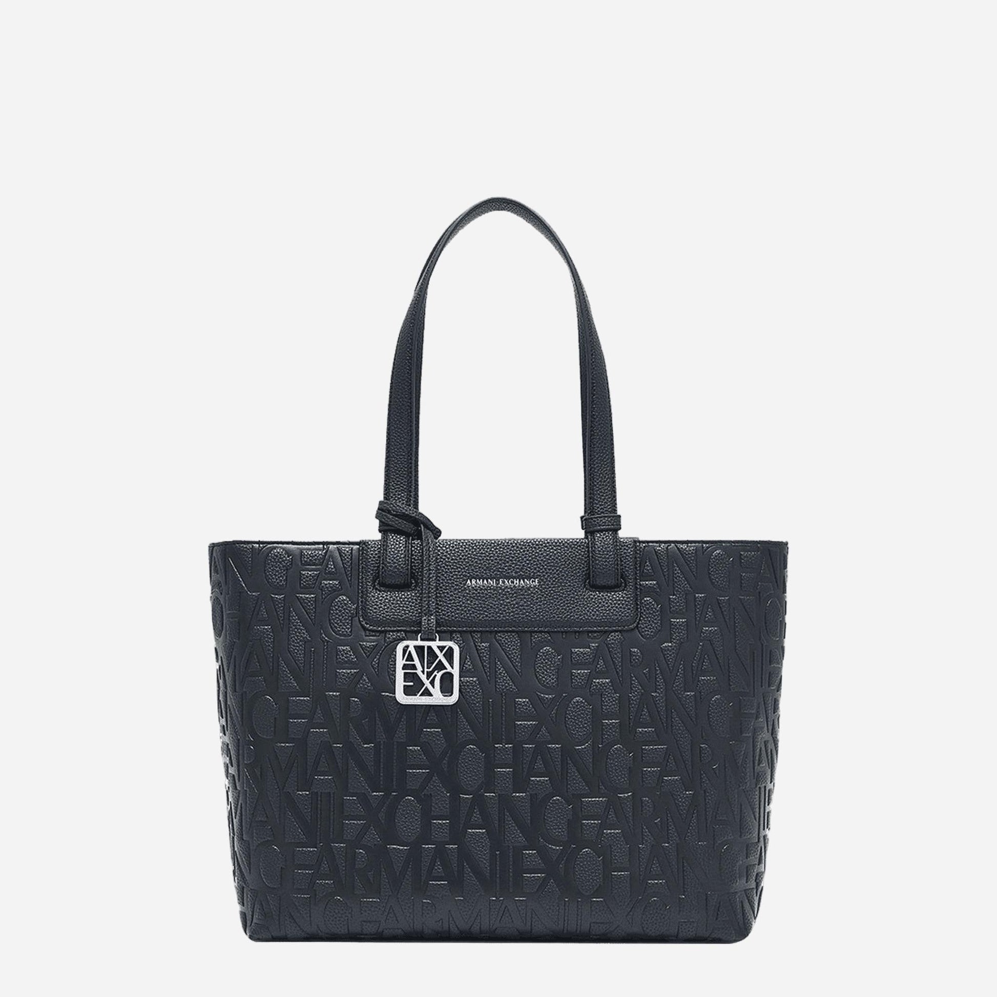 ARMANI EXCHANGE Borsa a mano in pelle BLACK 