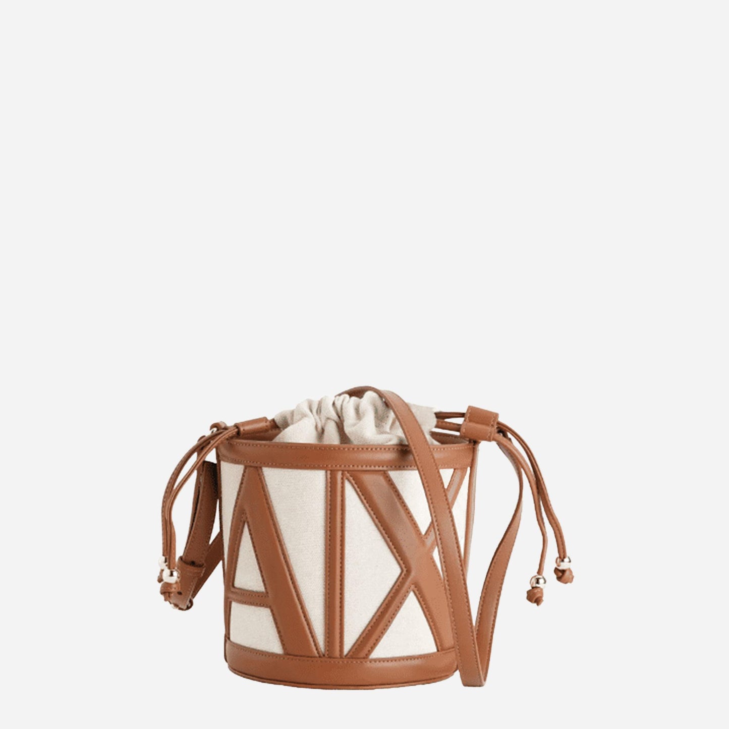 ARMANI EXCHANGE borsa secchiello piccola tracolla NATURAL / SALINE CLAY 