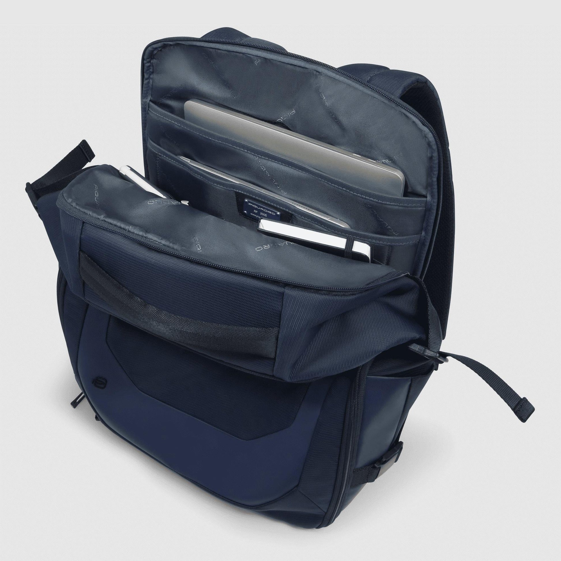 PIQUADRO Zaino da viaggio per PC e iPad®Pro 12,9" Blu 