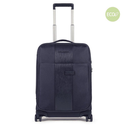PIQUADRO Trolley da cabina ultra slim a quattro ruote Blu 