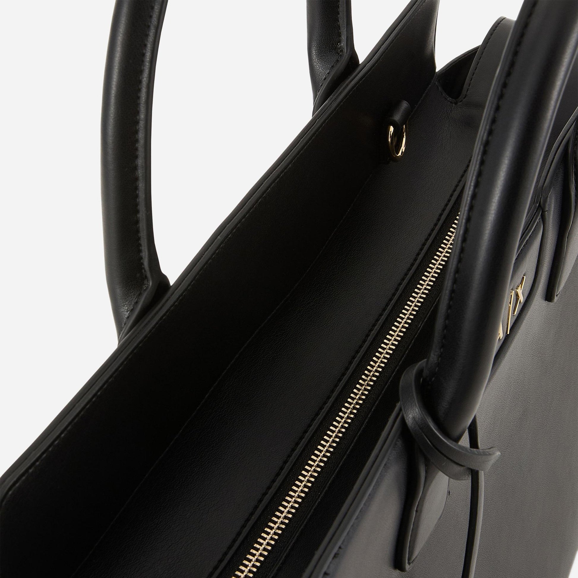 ARMANI EXCHANGE SHOPPING BAG BLACK 