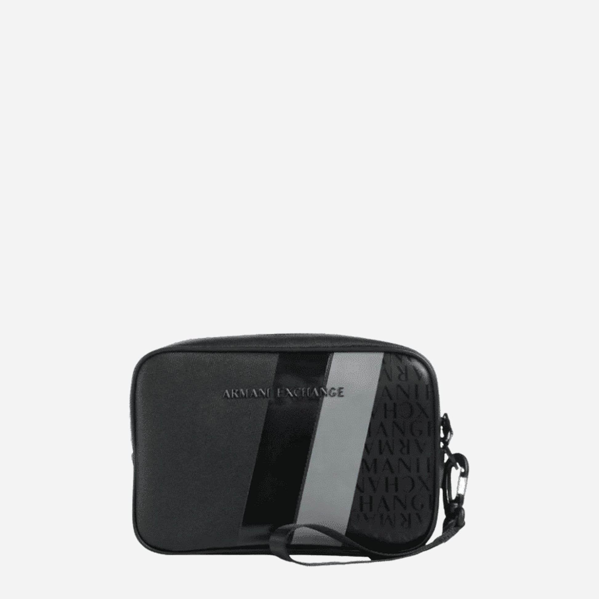 ARMANI EXCHANGE Pochette a tracolla staccabile BLACK/GUNMETAL/SHINY BLACK 