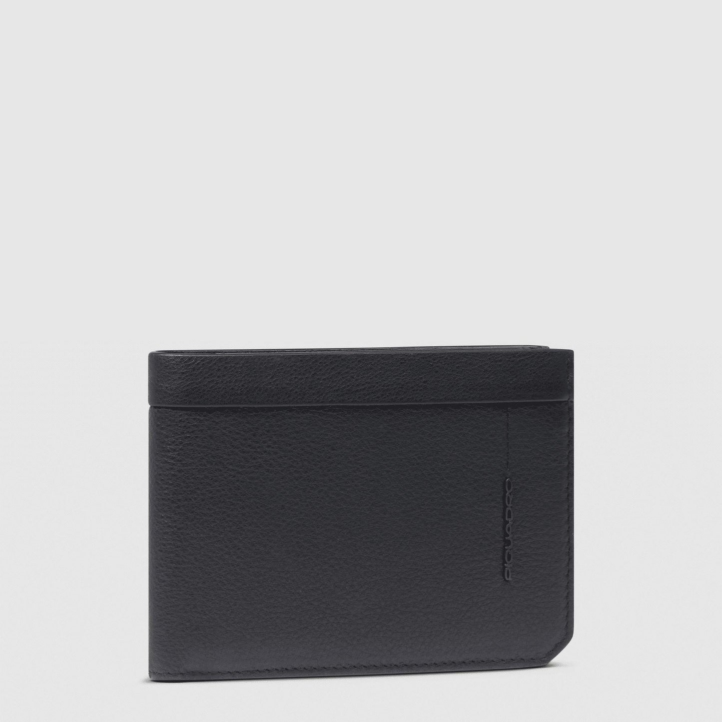 PIQUADRO Portafogli uomo in pelle con portamonete Nero 