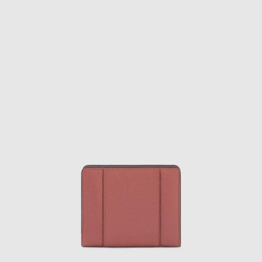 PIQUADRO Portafogli da donna in pelle con portamonete arancio/marrone 