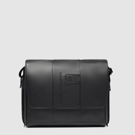 PIQUADRO Borsa messenger uomo in pelle porta pc Nero 