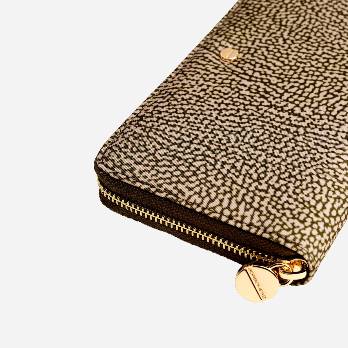 borbonese PORTAFOGLIO LARGE ZIP AROUND Olive 