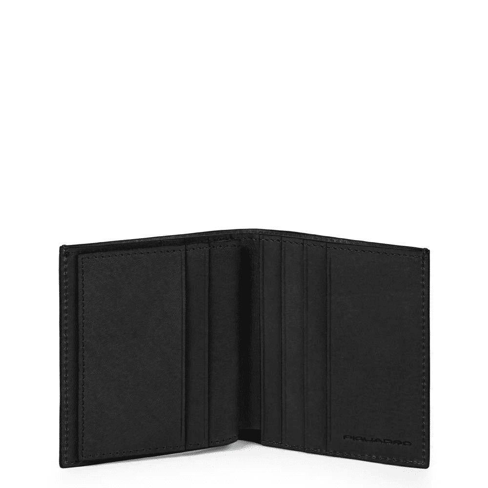 PIQUADRO Portacarte di credito uomo in pelle Nero 