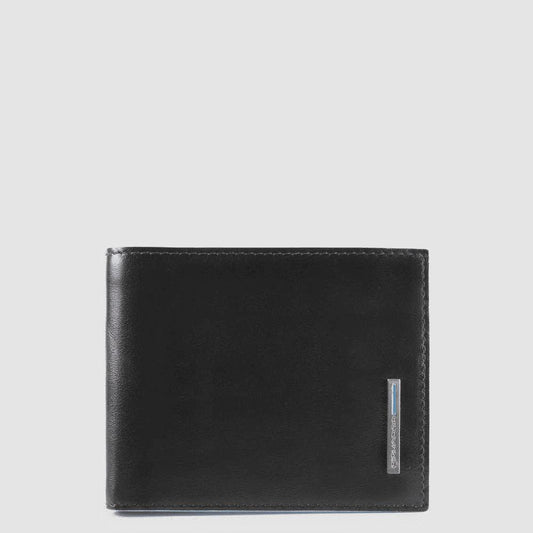 PIQUADRO Portafoglio uomo in pelle con porta monete Nero 