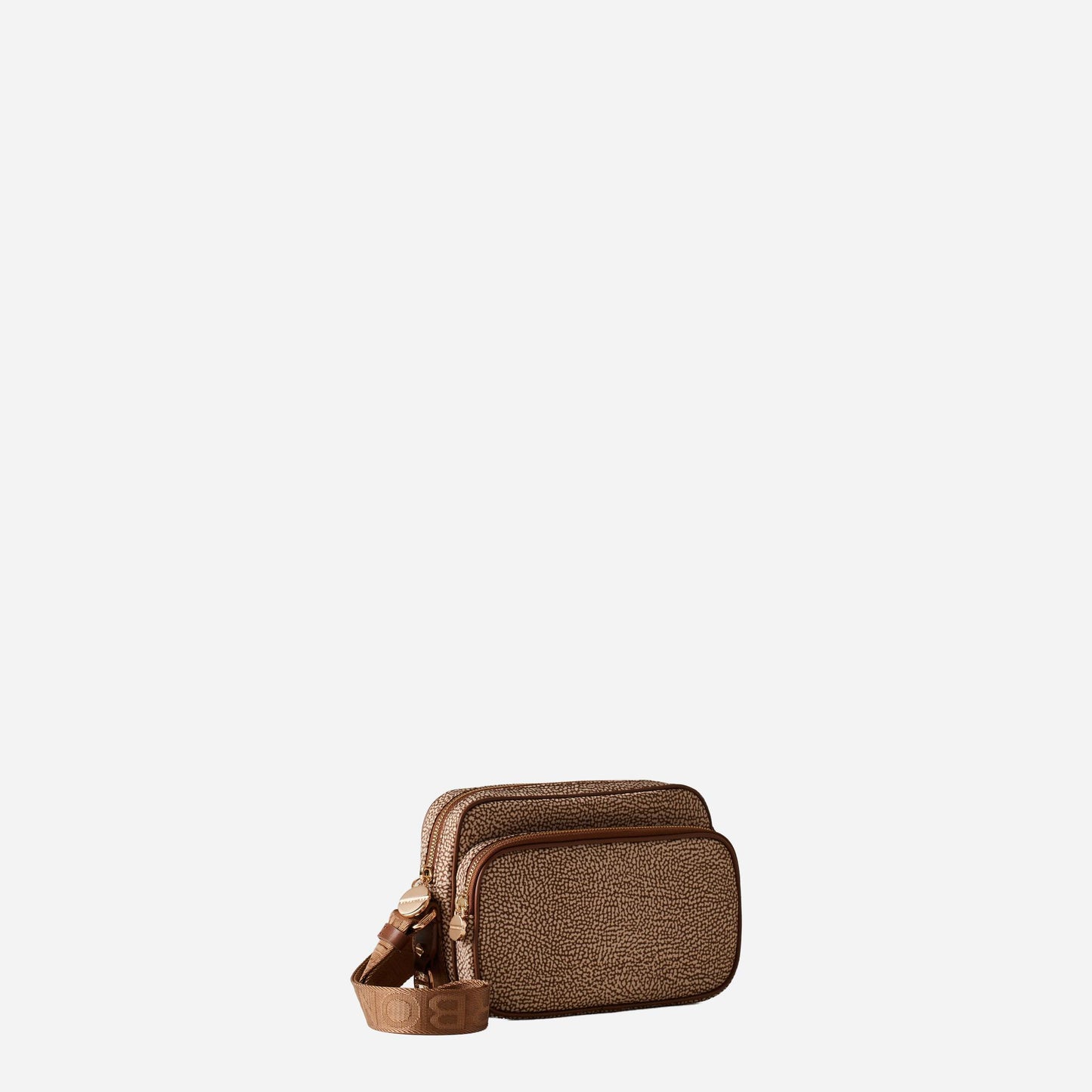 borbonese CAMERA CASE SMALL Beige/marrone 