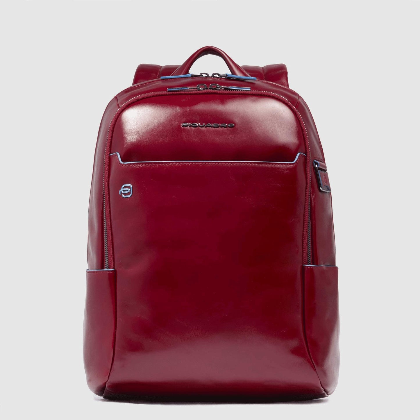 PIQUADRO Zaino piccolo porta pc e iPad® in pelle Rosso 
