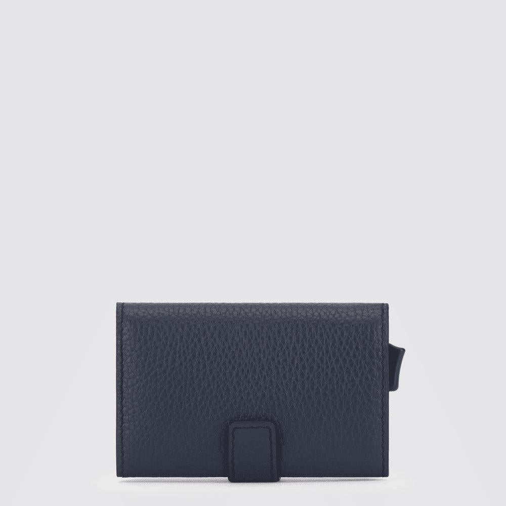 PIQUADRO Portacarte di credito in metallo Blu 