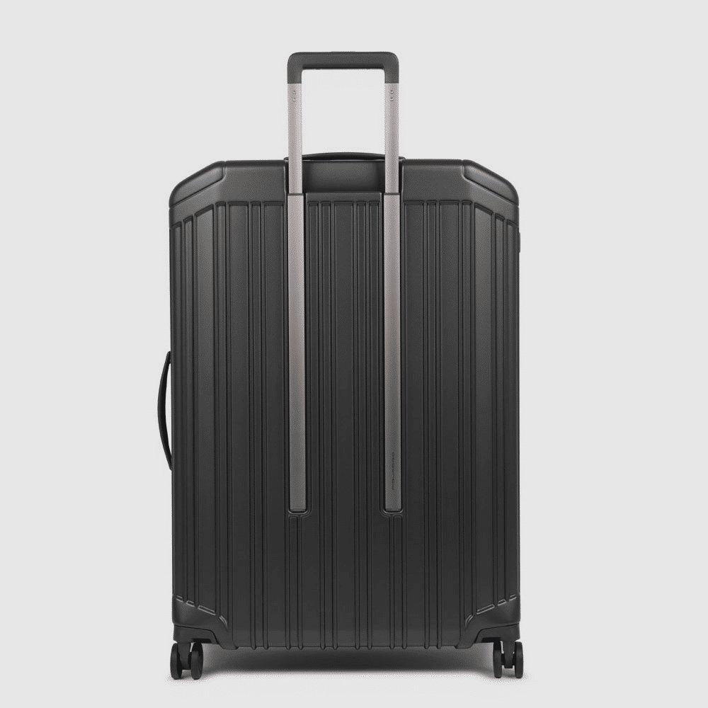 PIQUADRO Trolley grande rigido a quattro ruote blu/opaco 