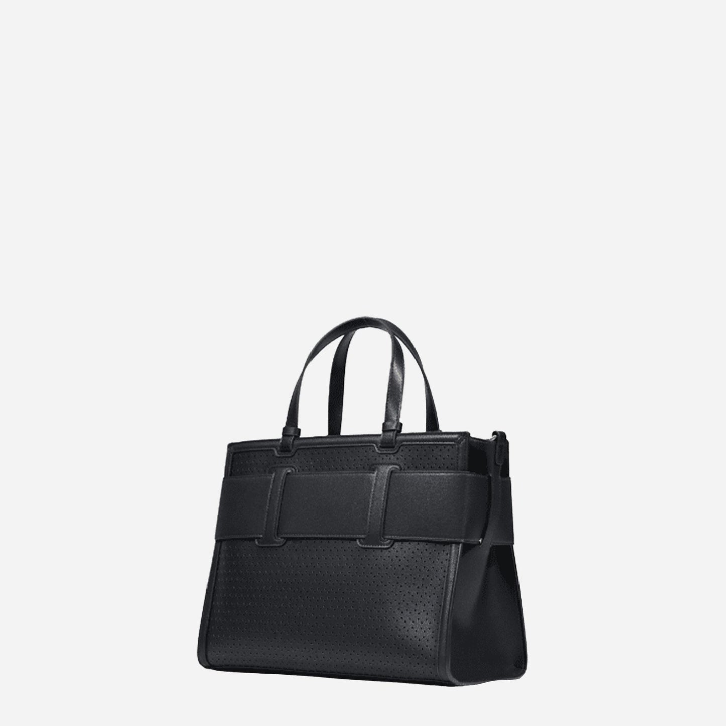 ARMANI EXCHANGE Borsa shopping grande traforata BLACK 