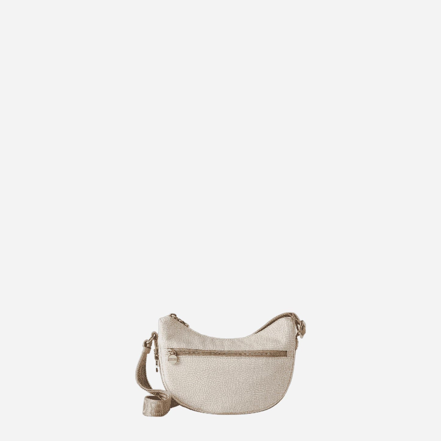 borbonese ECO LINE LUNA BAG MINI WHITE COTTON 