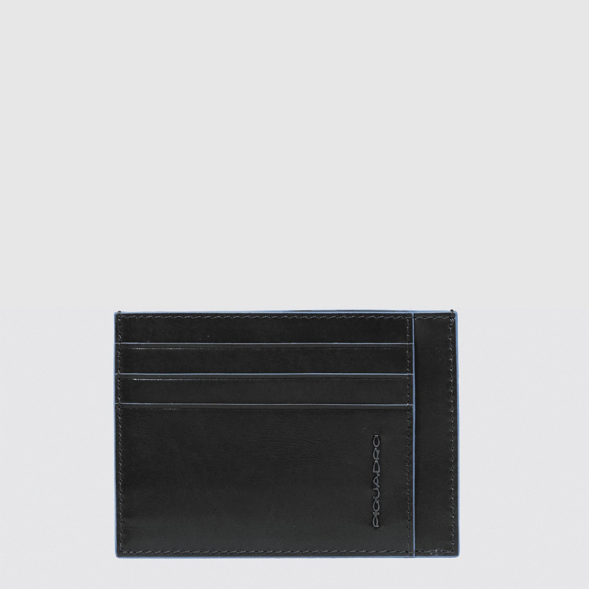 PIQUADRO Bustina porta carte di credito tascabile Nero 