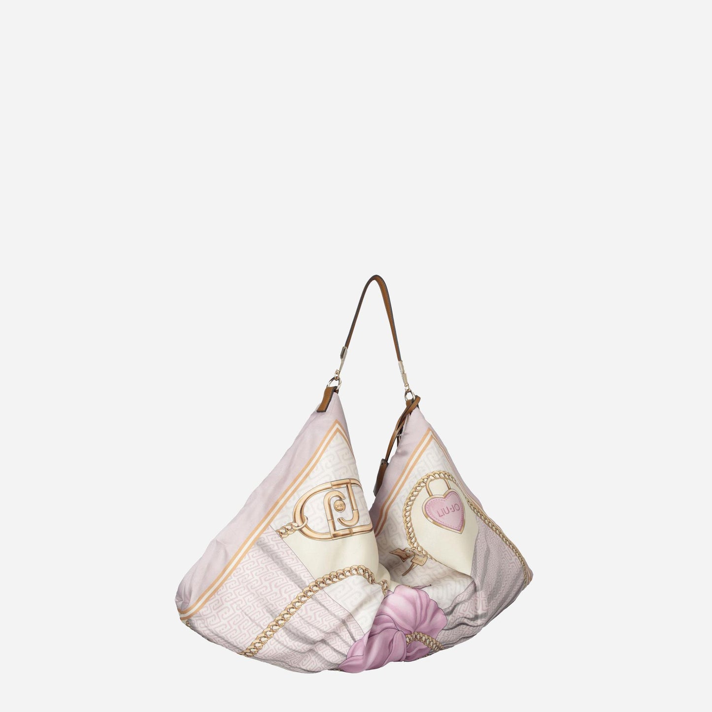 LIU JO Borsa foulard media St.metall.soft peony 