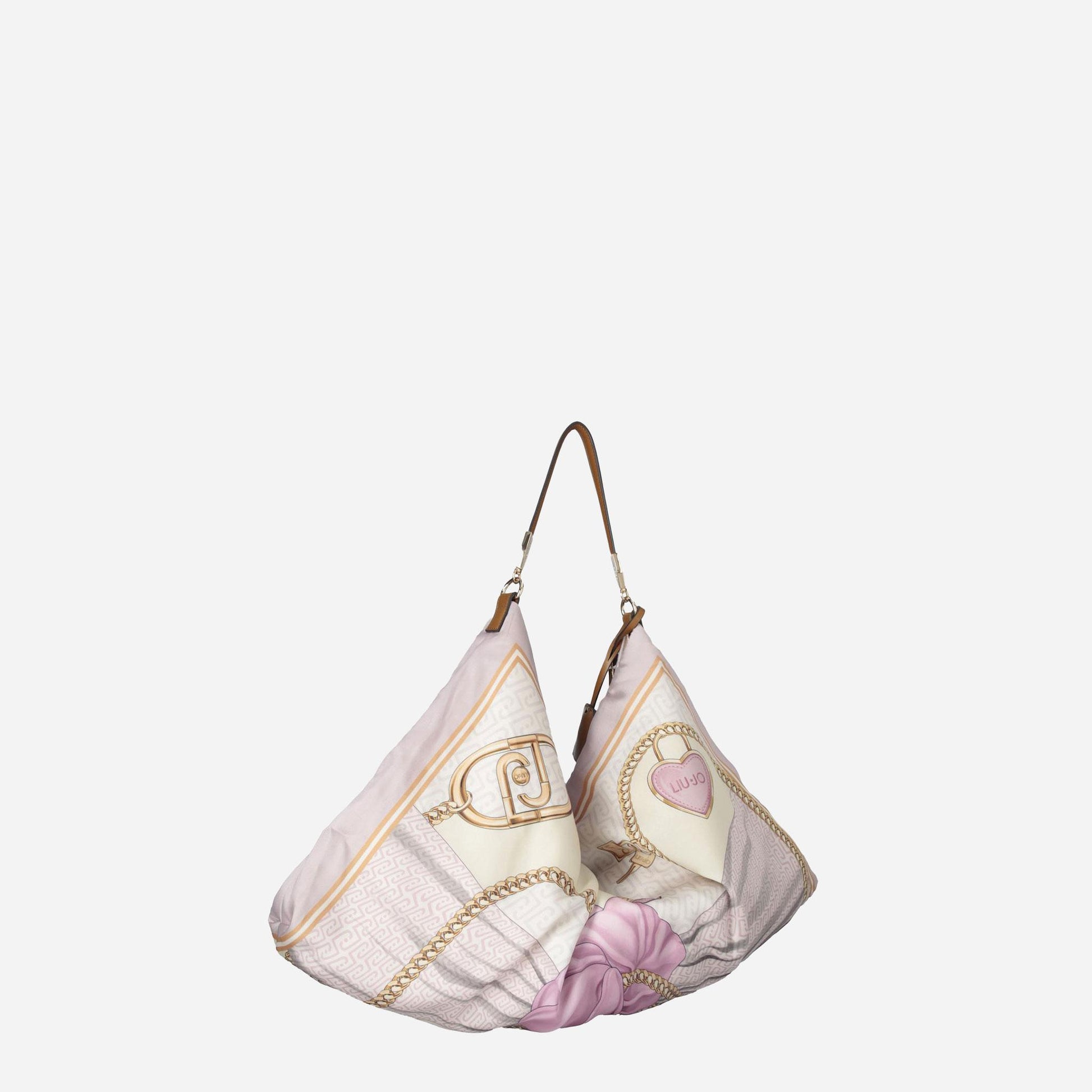 LIU JO Borsa foulard media St.metall.soft peony 