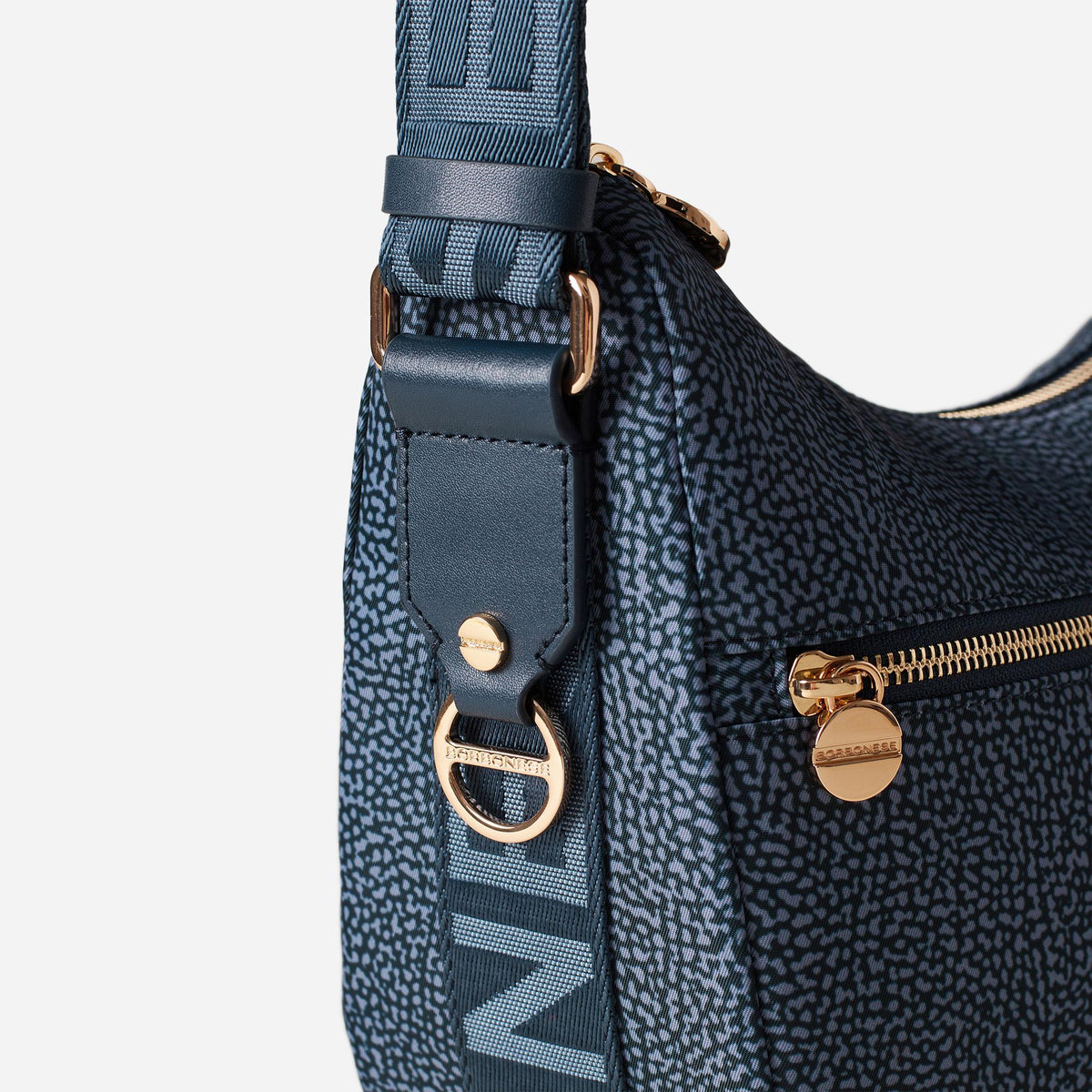 borbonese ECO LINE LUNA BAG SMALL Blu lapis 