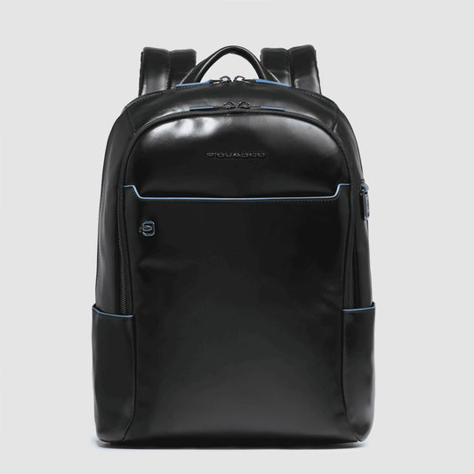 PIQUADRO Zaino piccolo porta pc e iPad® in pelle Nero 
