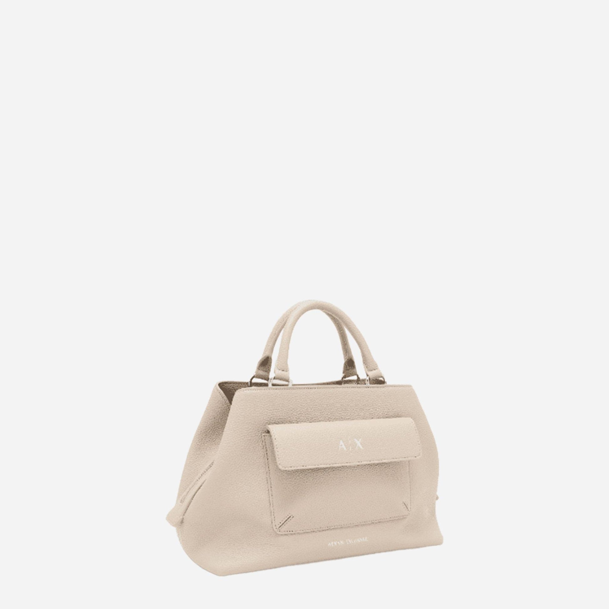 ARMANI EXCHANGE Shopping Bag grande in poliestere SAND 