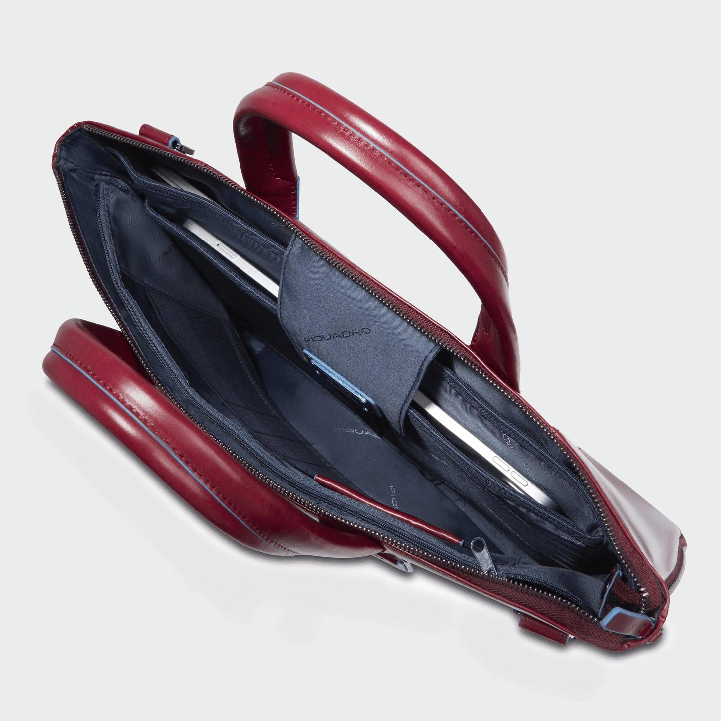 PIQUADRO Borsa sottile porta pc e porta iPad® in pelle Rosso 