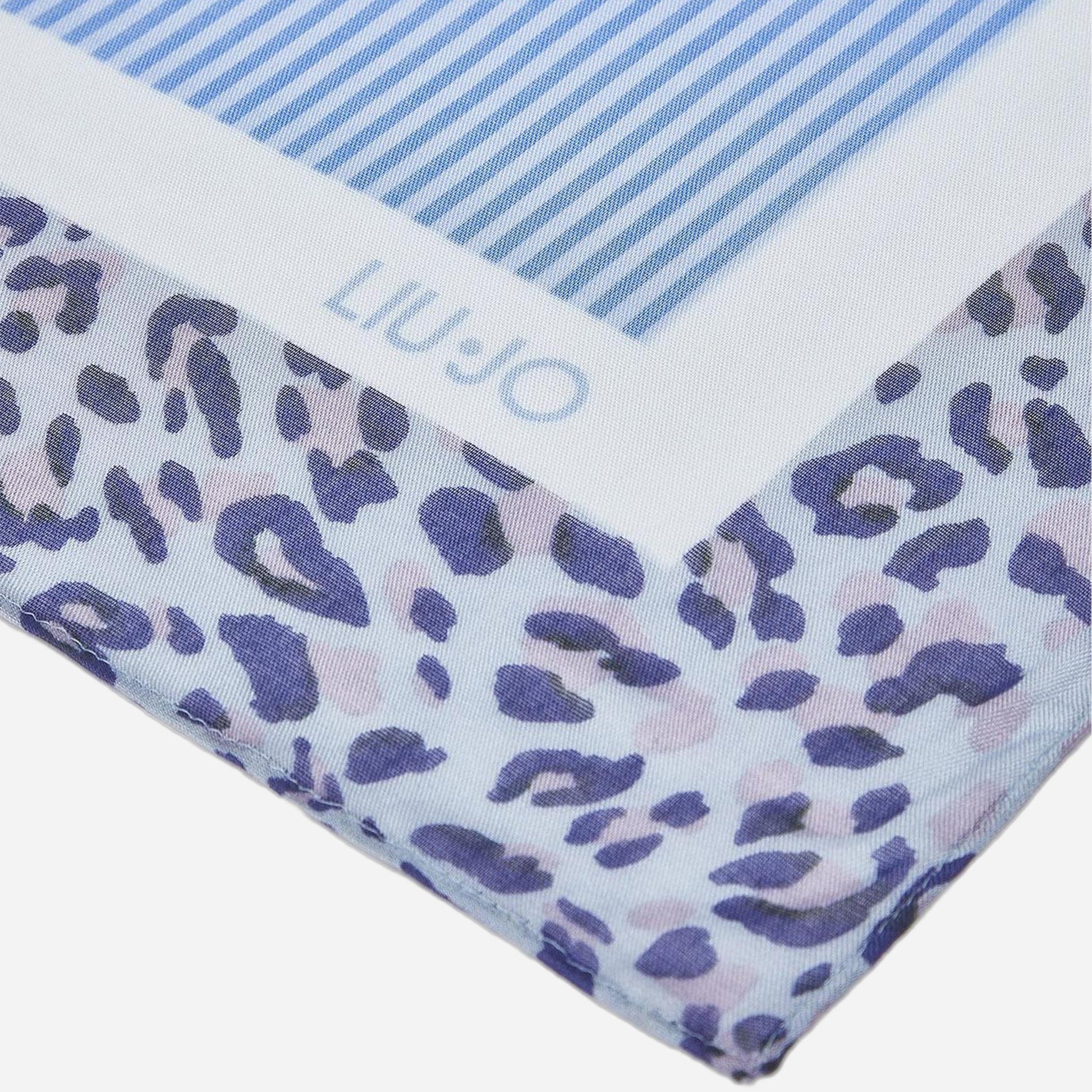 LIU JO Foulard grande con orchidea Bright blue wave 