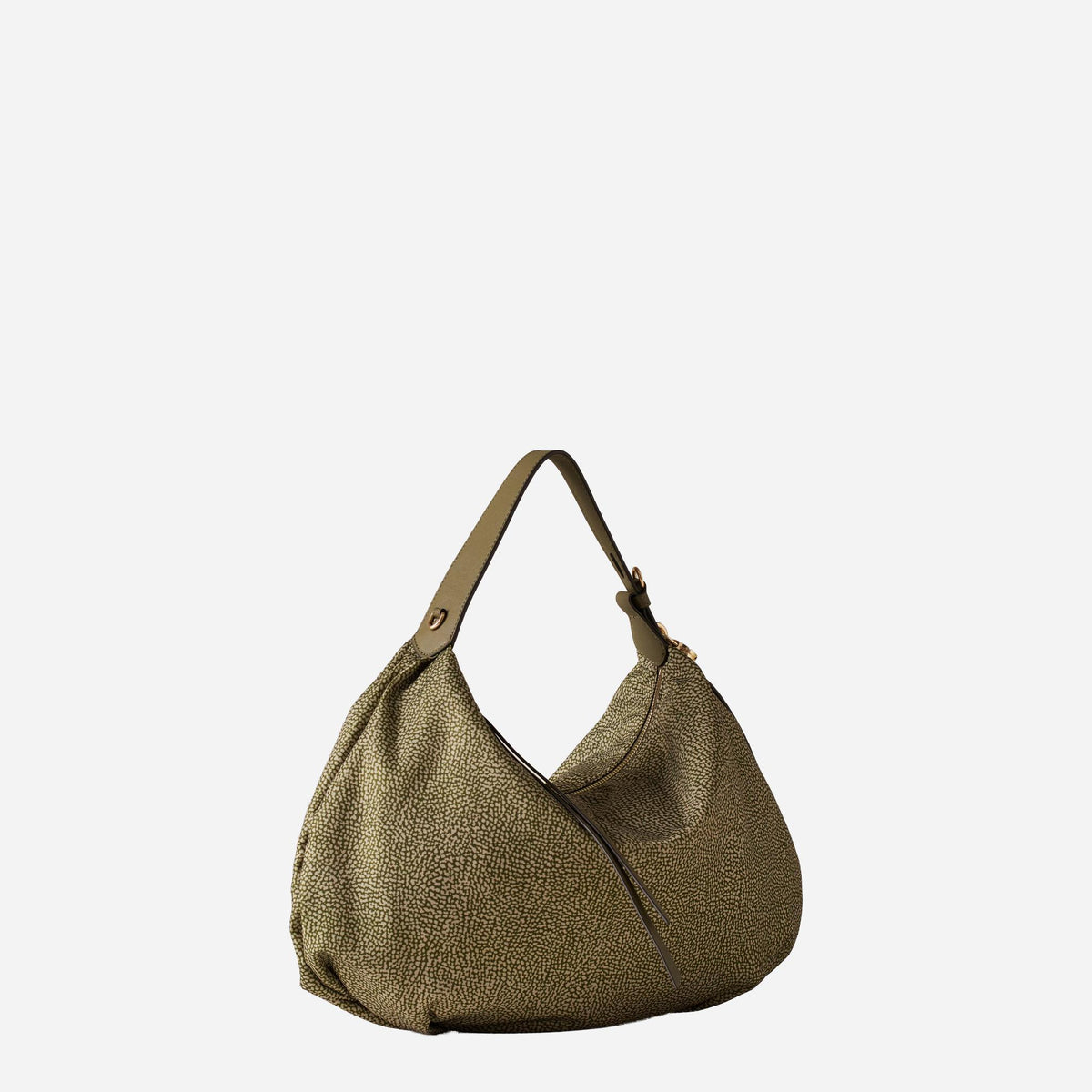 borbonese PRIVE BORSA HOBO MEDIUM Olive 