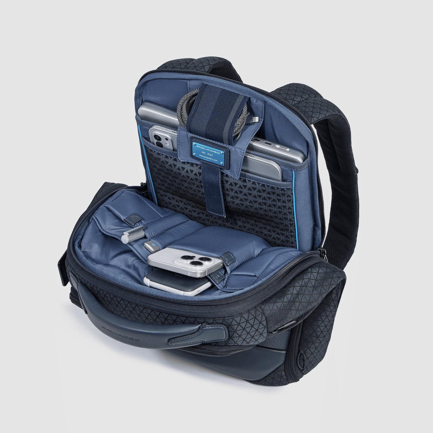 PIQUADRO Zaino da viaggio modulare porta pc e iPad® Blu 