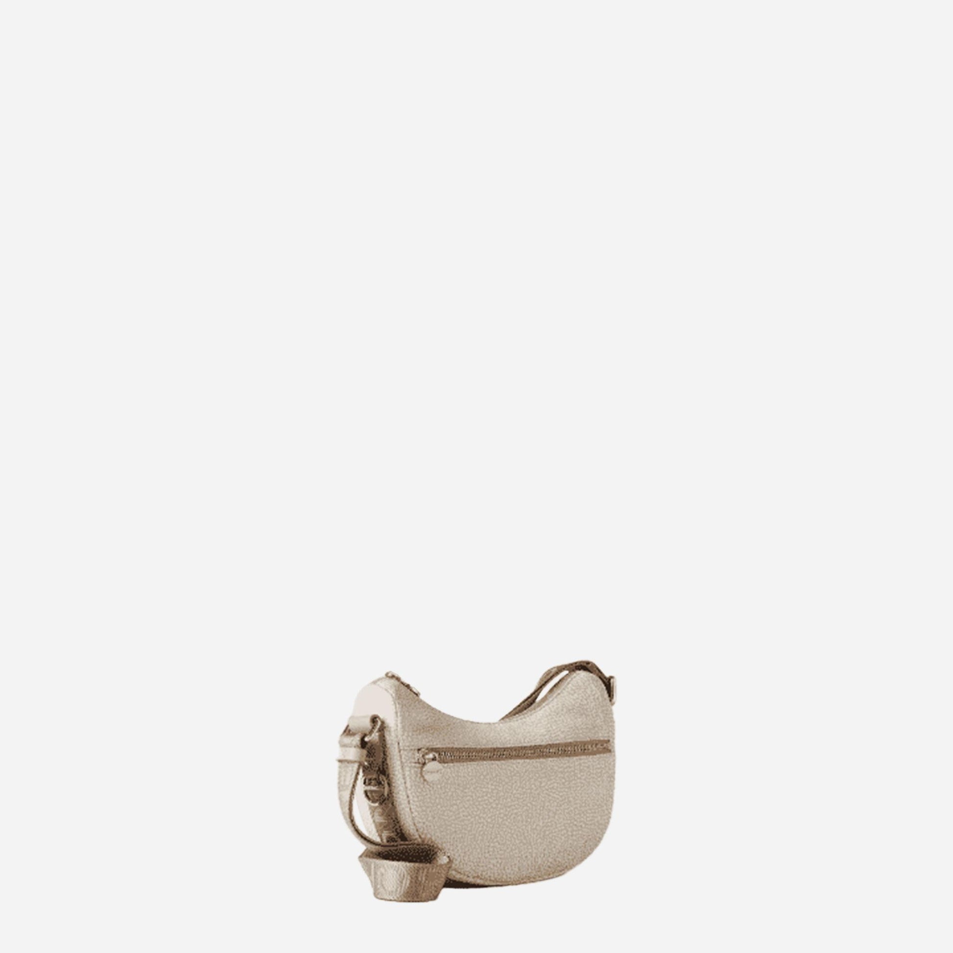 borbonese ECO LINE LUNA BAG MINI WHITE COTTON 
