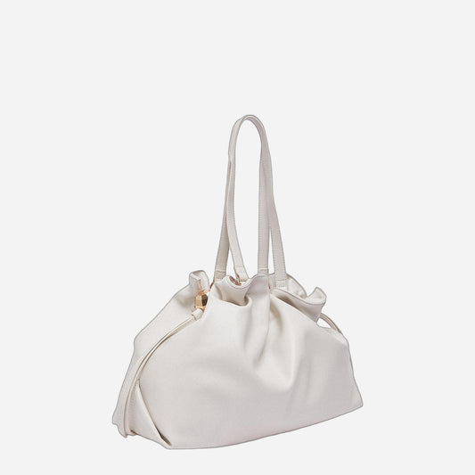 LIU JO Borsa a spalla Riccy grande CREAM 