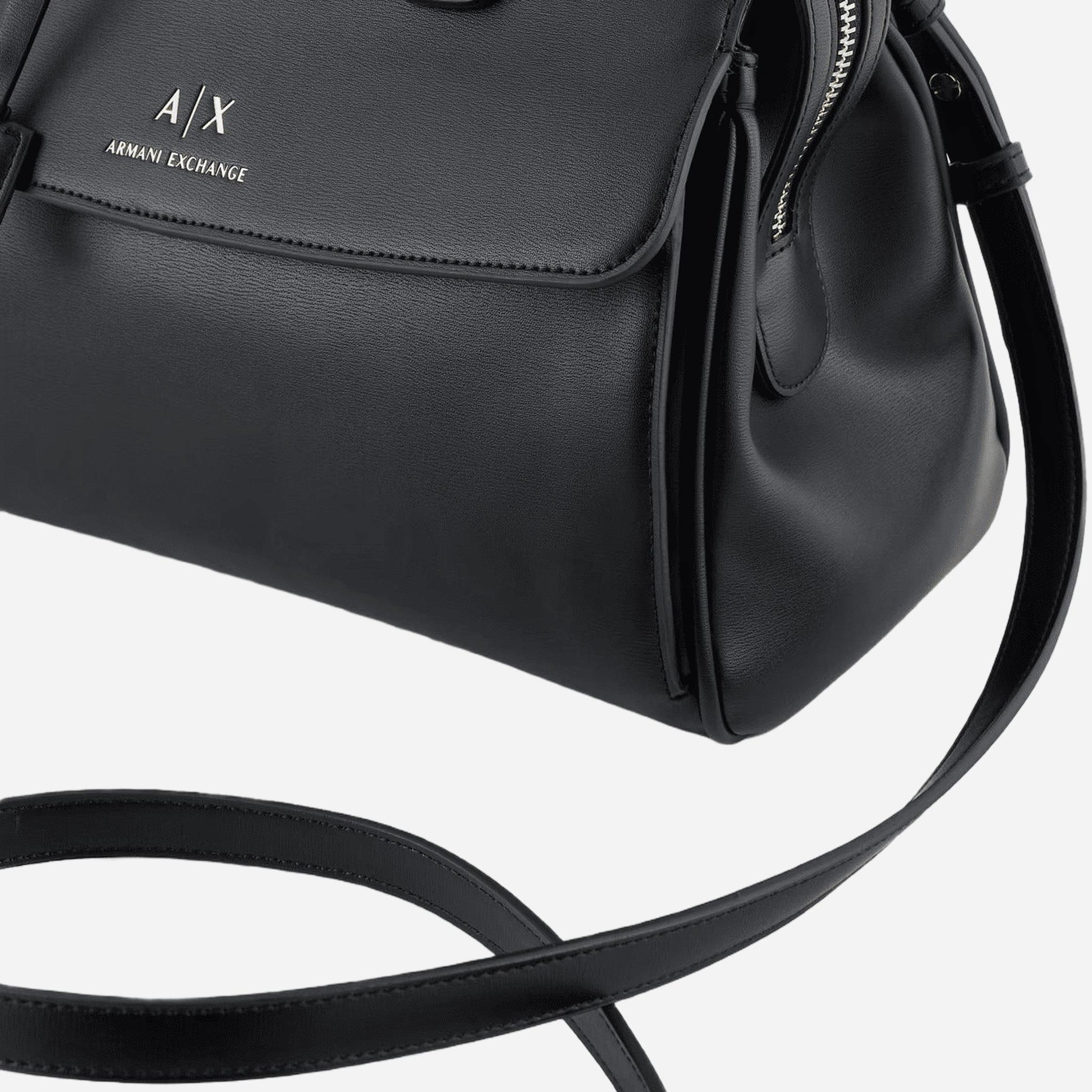 ARMANI EXCHANGE Borsa a mano in ecopelle BLACK 