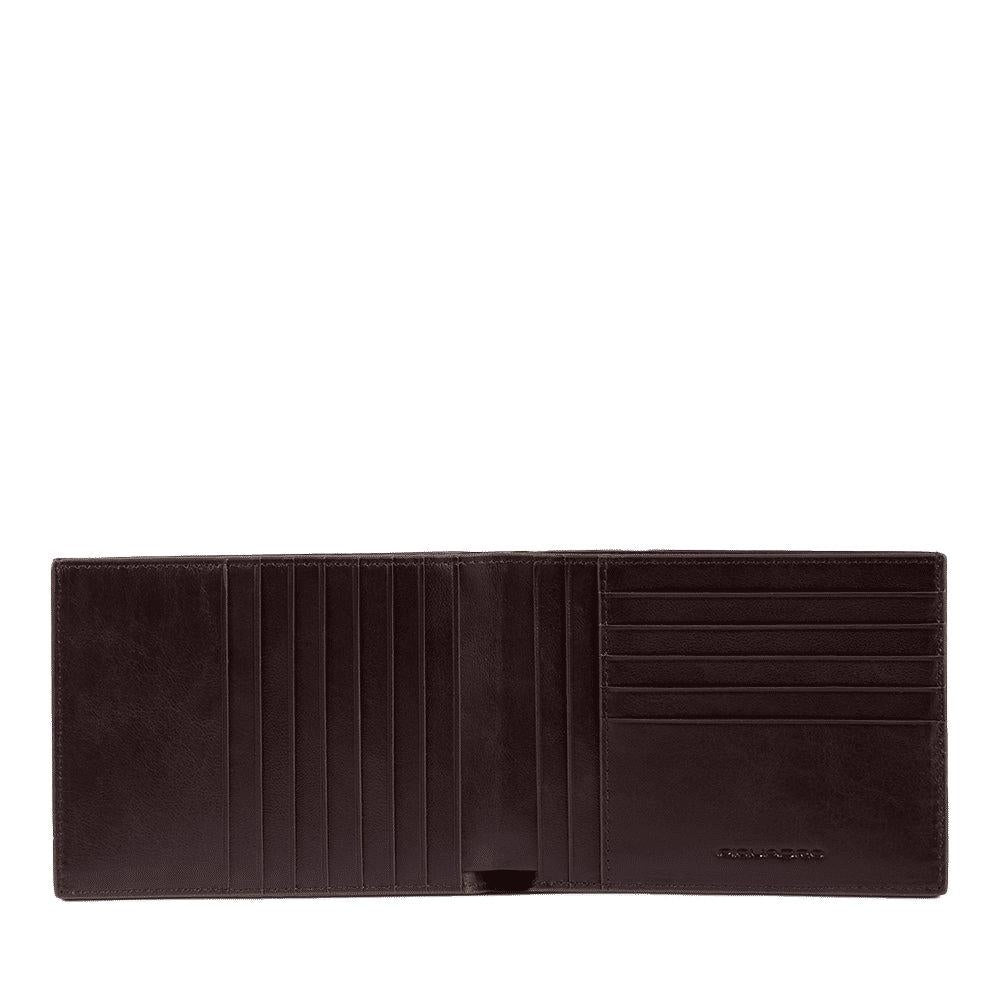 PIQUADRO Portafoglio uomo pelle,12 porta carte di credito Marrone 