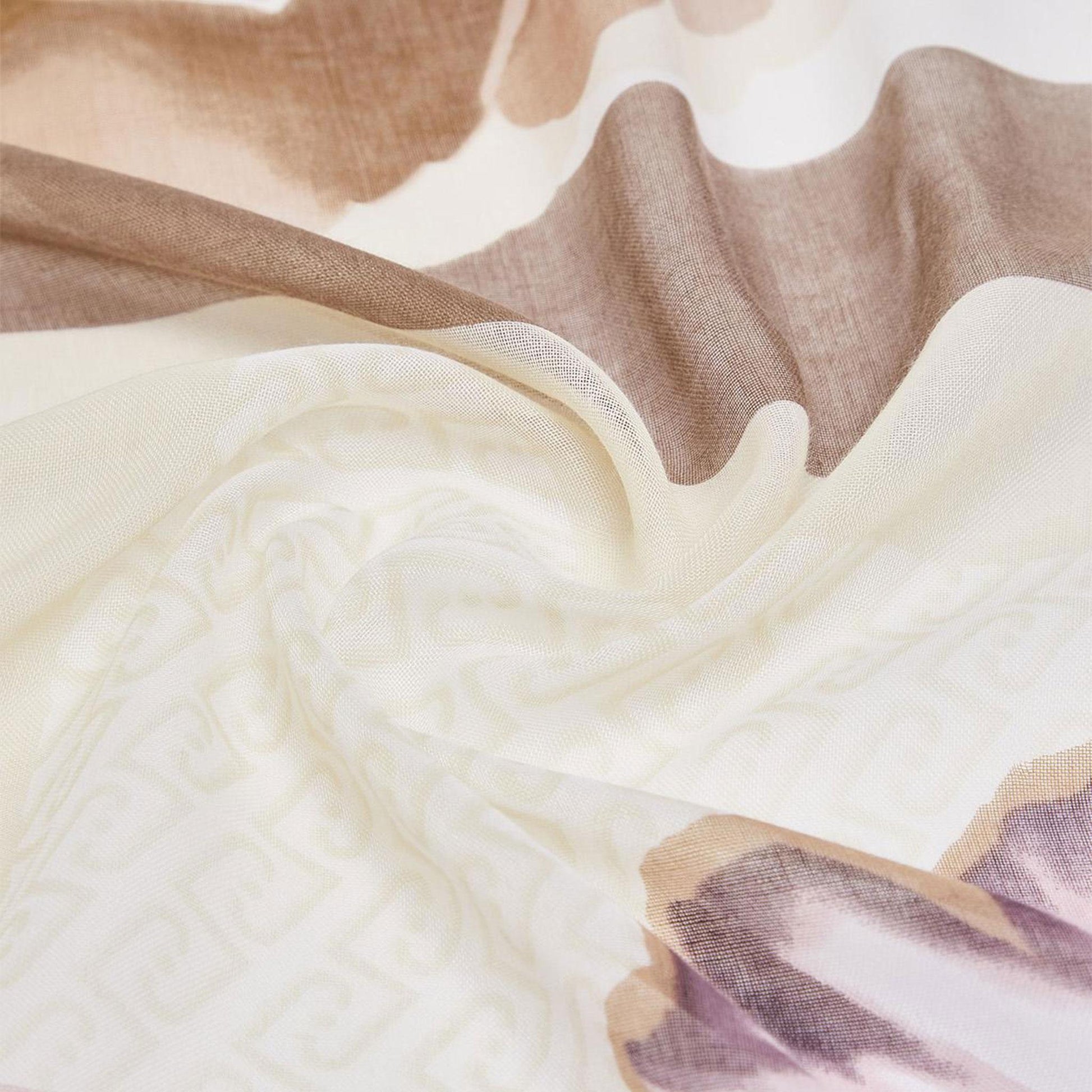 LIU JO Foulard grande colorblock WHITE CREAM 