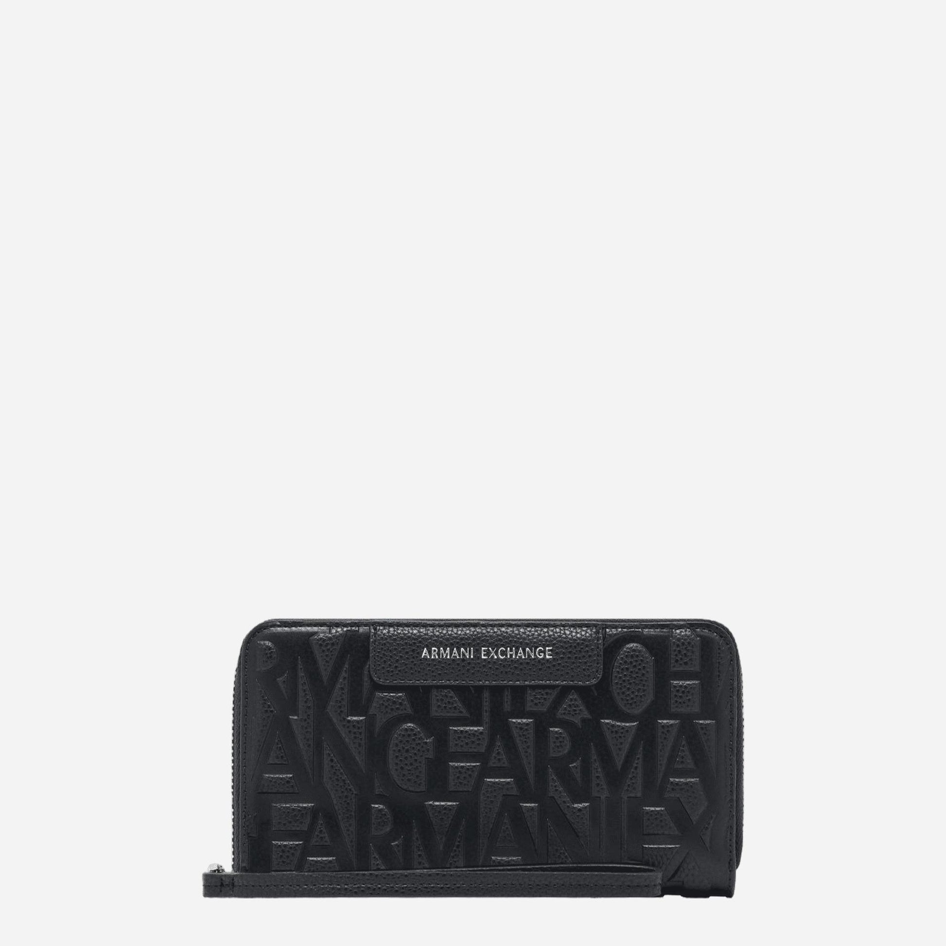 ARMANI EXCHANGE Portafoglio Zip Around BLACK 