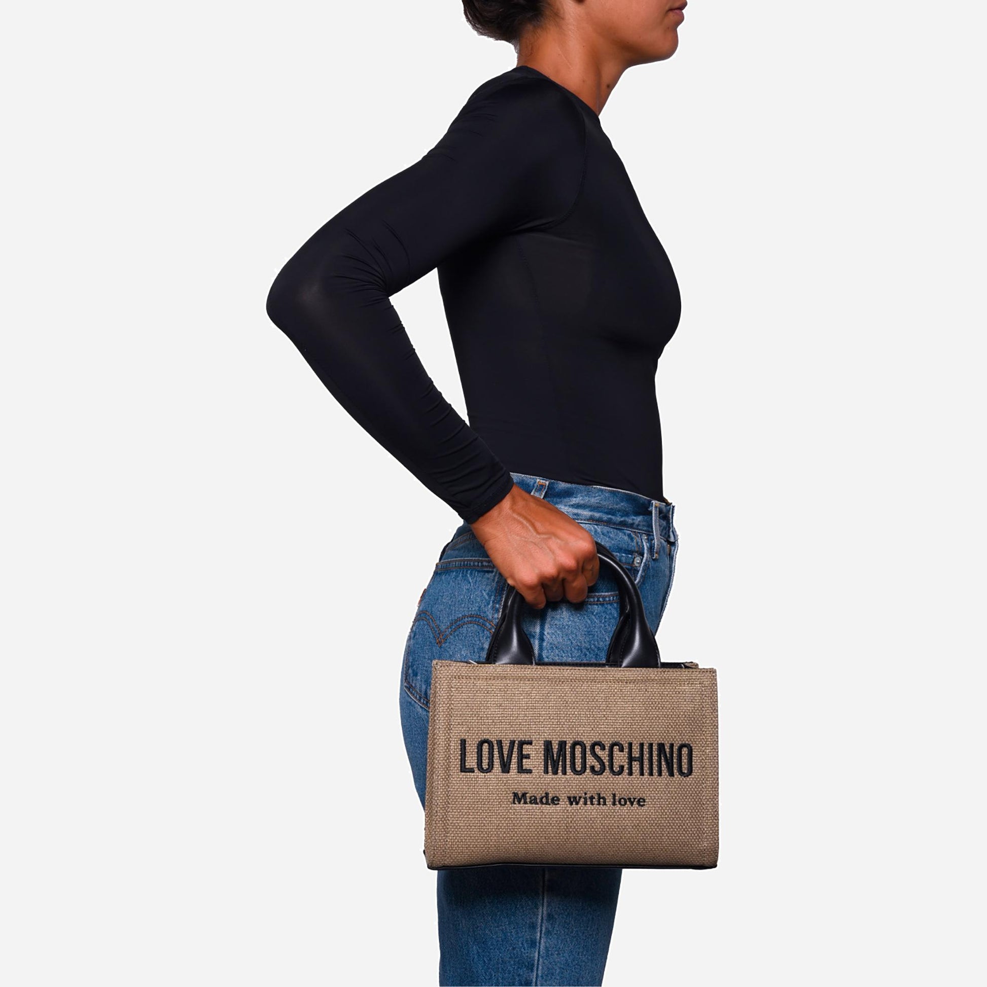 Love Moschino Moschino borsa a mano Nero/oro 