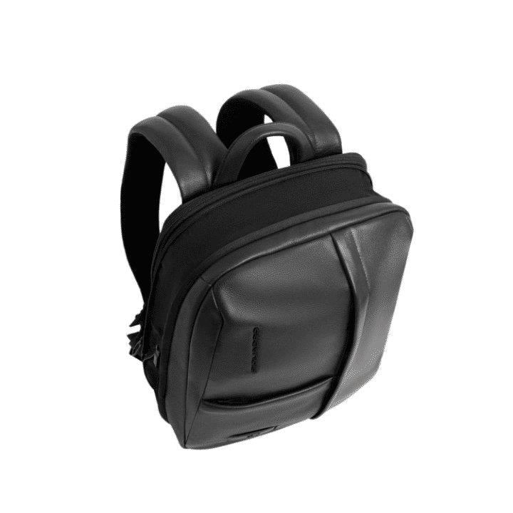 PIQUADRO Zaino PC 14'' espandibile in pelle Nero 